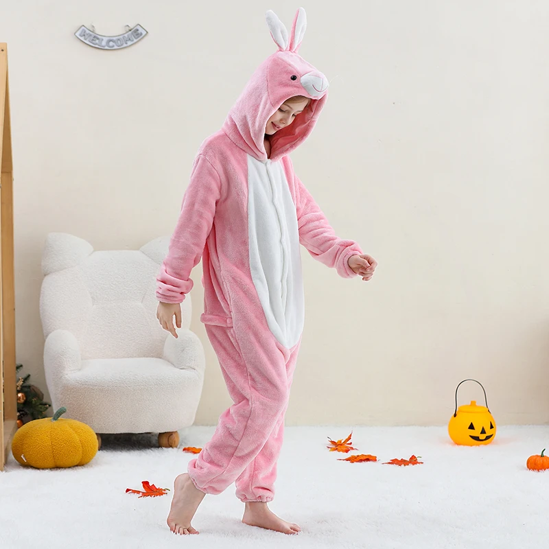 MICHLEY Löwen-Kinder-Schlafsack, Flanell-Decke, Schlafanzug 3-12 Jahre, Kapuzenpyjama, Kostümkleidung, Jumpsuit für Jungen und Mädchen – Detail 31