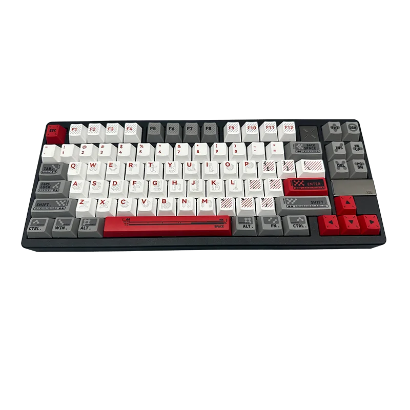 CNC Aluminum 75% Keyboard HMX Switch PBT Keycap RGB Backlit Hot Swap Gasket Gaming Mechanical keyboard