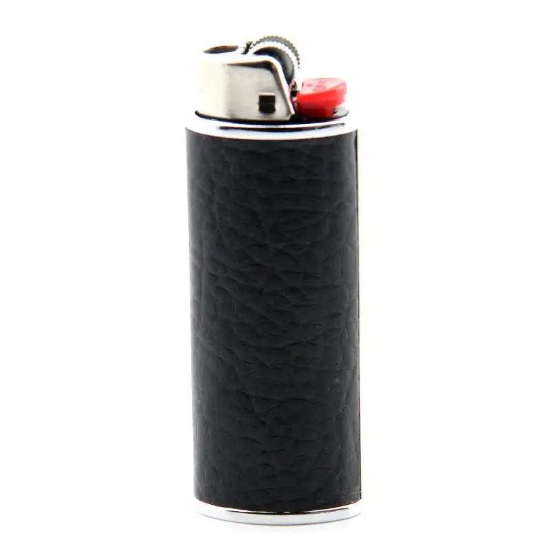 Big Leather Lighter Case Large j6 BIC Lighters Decorative Cover without lighters