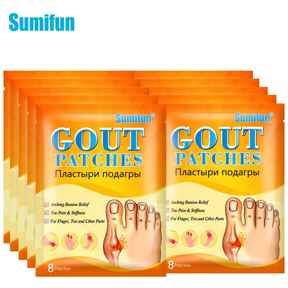 8~80pcs Foot Gout Treatment Patch Thumb Corrector Sticker Finger Hallux Toe Bunion Pain Relief Medical Plaster Health Care