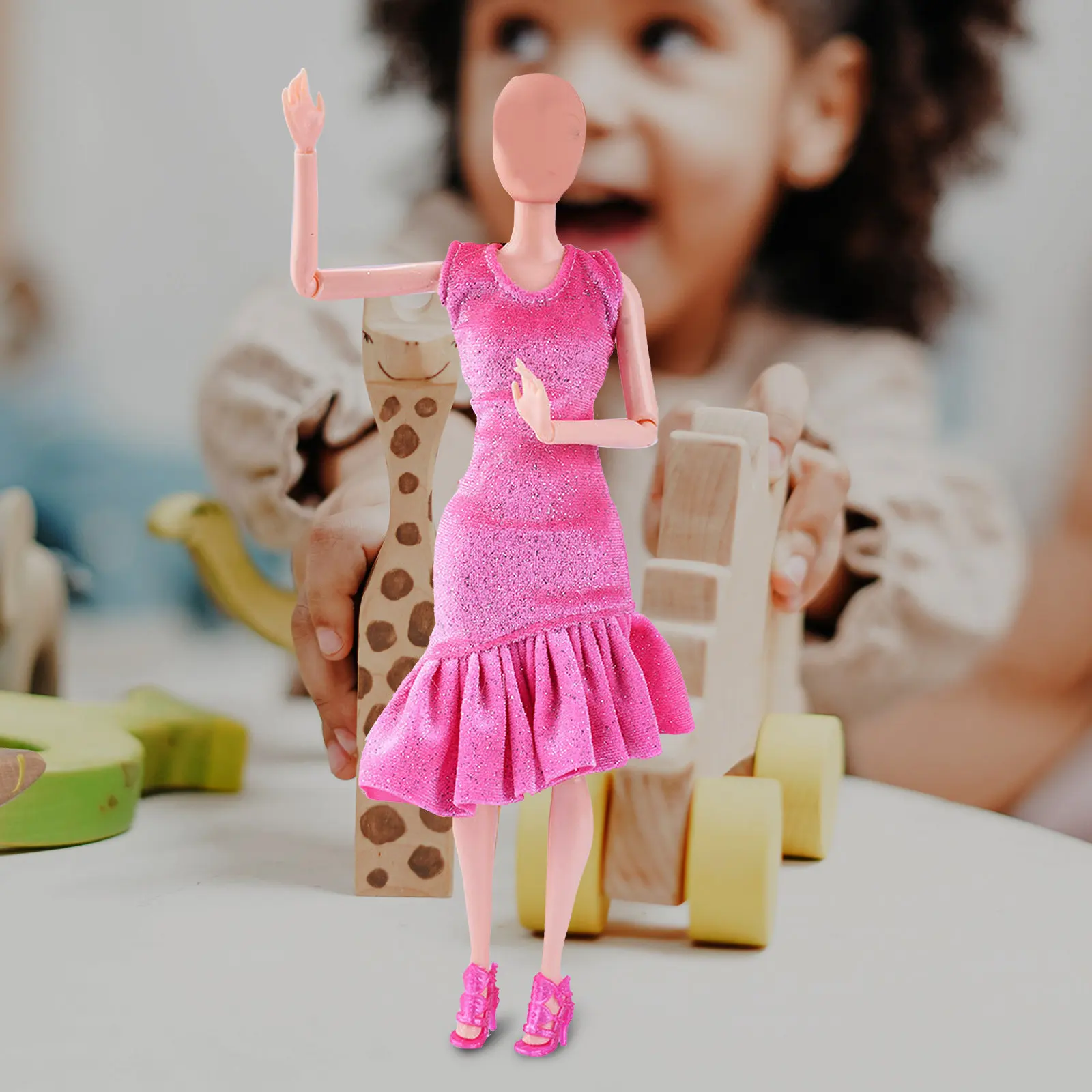 

Комплект из 6 предметов: блестящее платье принцессы с пайетками на одно плечо, длинное платье для вечеринки, выпускного бала, летней свадьбы, маскарада, для подружек невесты