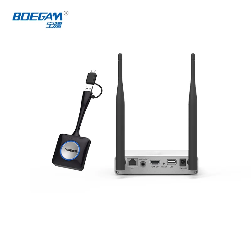 نظام عرض تقديمي لاسلكي 1080P BYOD لتوصيل وتشغيل غرف الاجتماعات والتشغيل #2