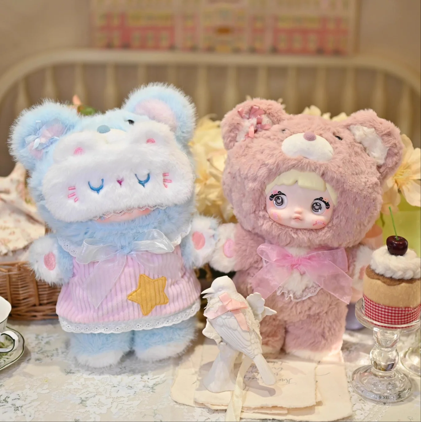 

Nommi 400% плюшевая кукла Goodnight Bear, милая глухая коробка, загадочная коробка, кукла, украшение, подарок