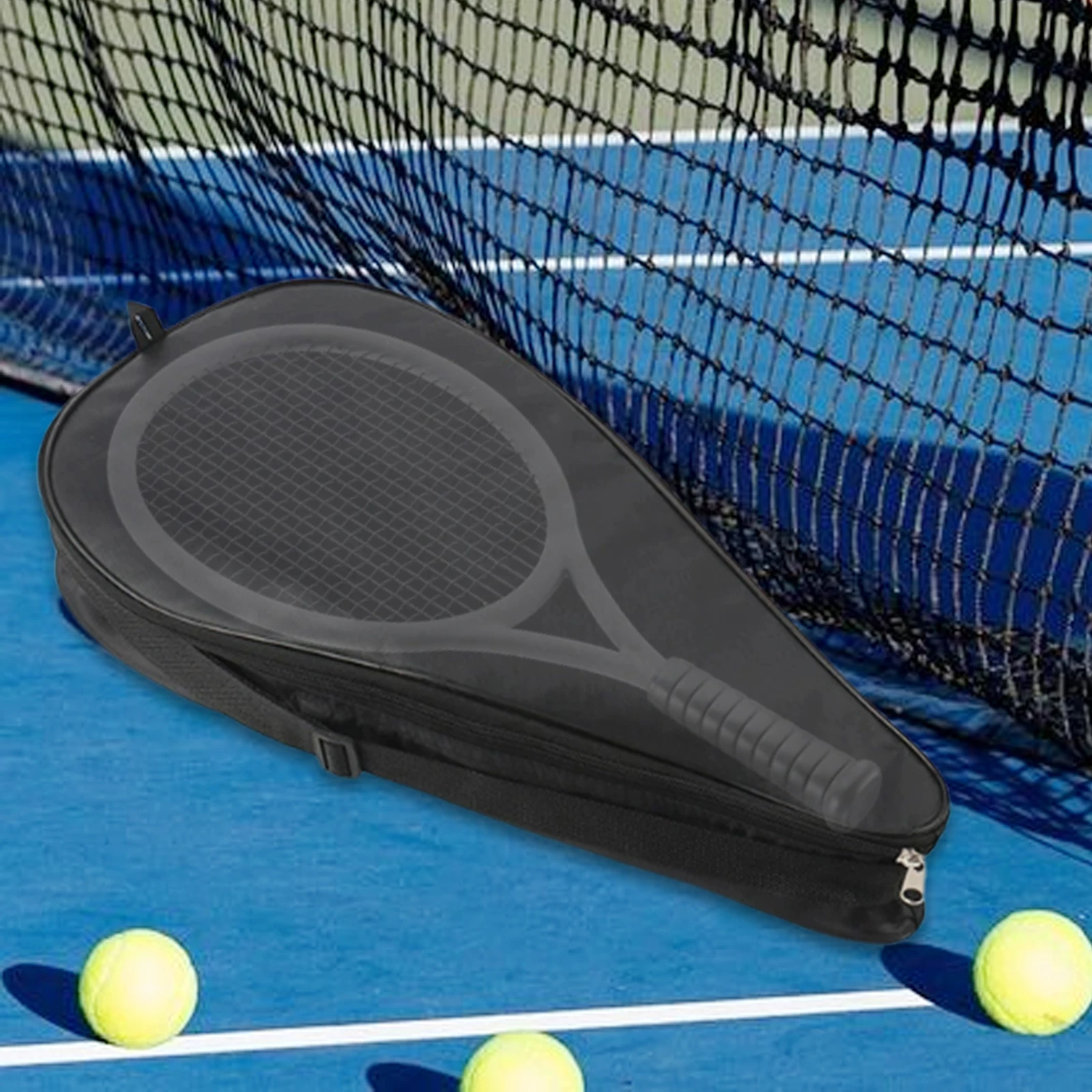 Tennis Racquet Cover Bag Single Racket Tote Multiuse Shoulder Bag For Professional And Beginner Players Outdoor Sports