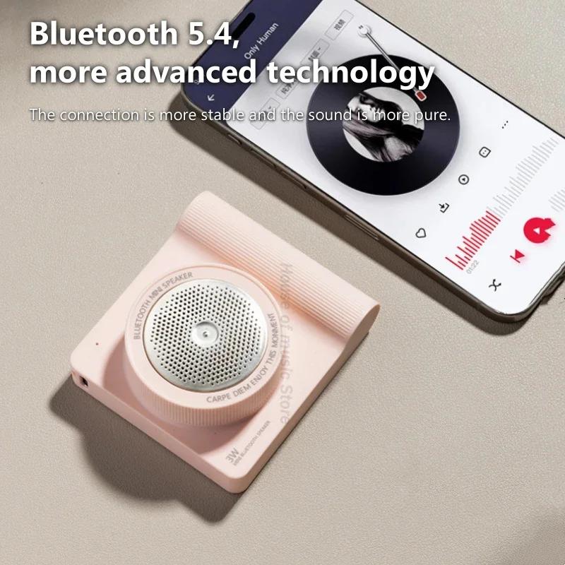 Altoparlante Bluetooth esterno Multifunzione Retro Telefono cellulare Selfie Artefatto Batteria ad alta capacità da 1200 mAh Audio wireless portatile