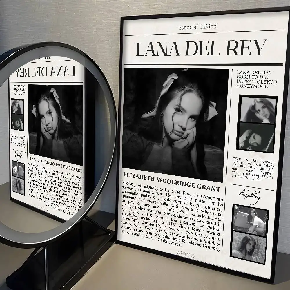 Singer L-Lana Del Rey Poster, High Quality Print