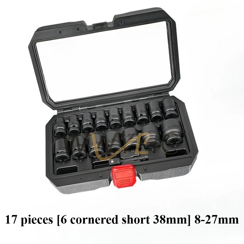 

Подходит для электрического гаечного ключа, полный набор удлиненной шестигранной головки, головка с втулкой 17 мм, комбинированный набор Dafei для авто