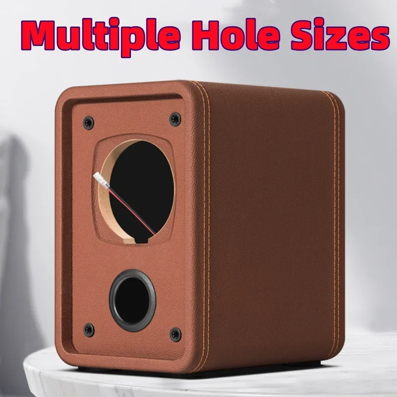 DIY Audio Modification 1Pcs 4-inch Full Frequency Speaker Empty Box, Passive Sound Wooden Shell, Suitable for MarKaudio Speakers