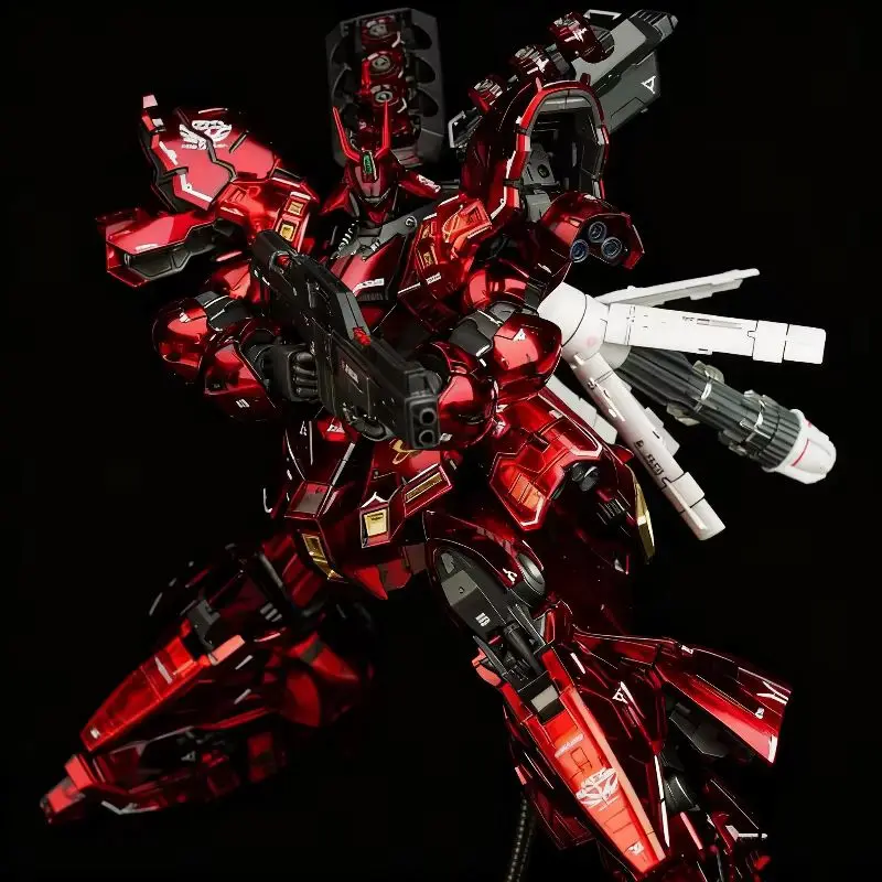 Hot Rg 1/144 Sazabi Clear Color Mechanical Core Plating Assembly Model Kit Action Figure Desktop Decoration Trendy Toy Gift image 5