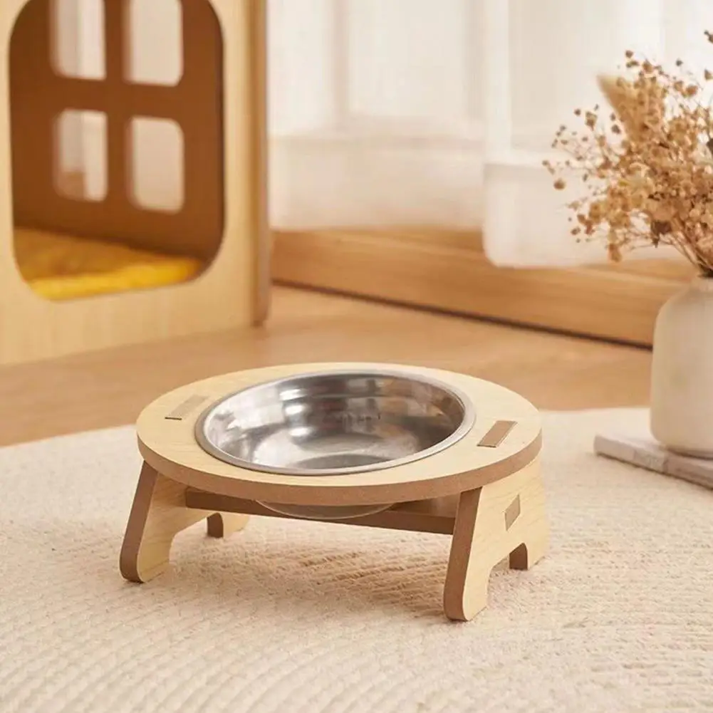 Pet Feeder Single/Double Bowl with Anti-Knockover Design Dog Cat Water Food Feeding Container миска для кошки katzen zubehör