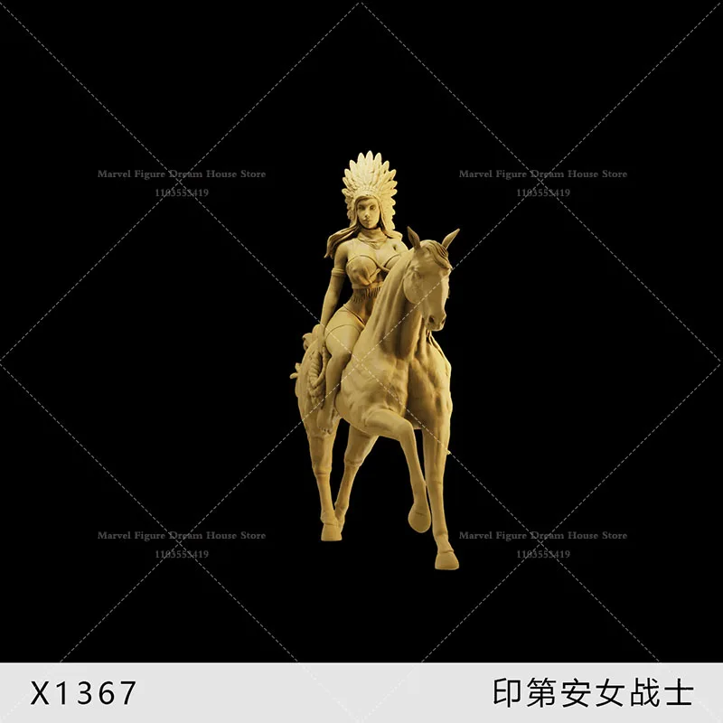 1/64 1/43 1/35 مقياس مصغر المشهد دمية الغرب المتوحش القاتل الأحمر الهندي المحارب باونتي هنتر غير معلمة الأبيض فتاة صغيرة الشكل