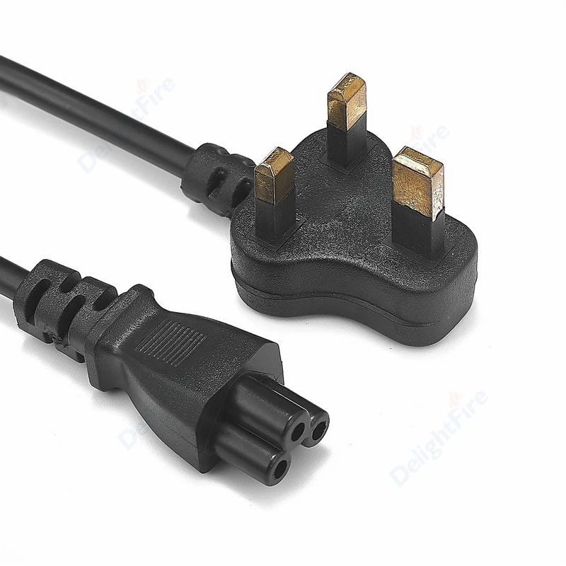 UE AU REINO UNIDO EUA Plug IEC C5 Adaptador AC Cabo de alimentação para Dell Lenovo Notebook Comnputer Monitor LG TV