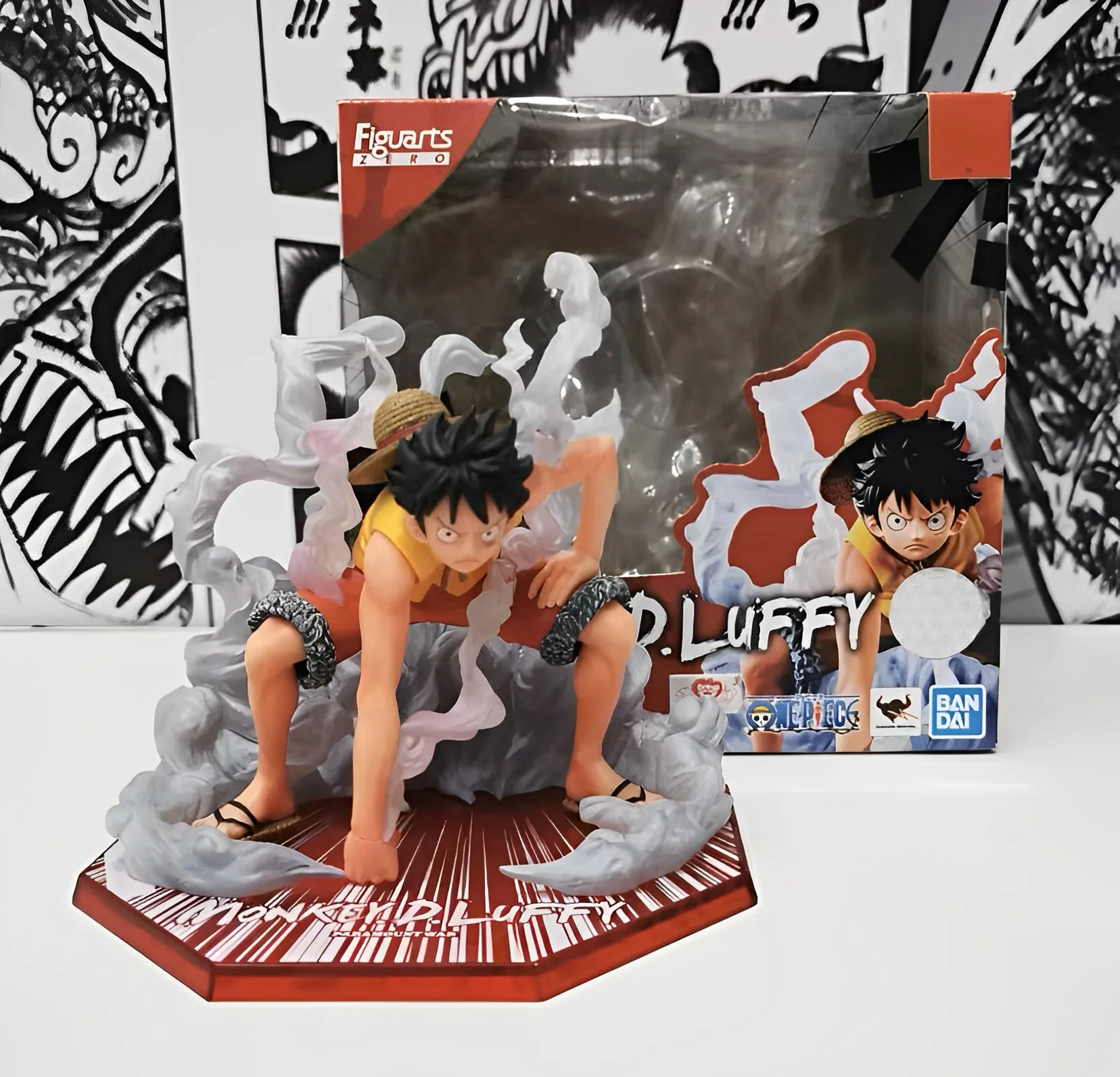 Original Bandai Figuarts Zero One Piece Monkey D. Luffy Gear 2 18cm In Stock Anime Collection Figures Model Toys Gift