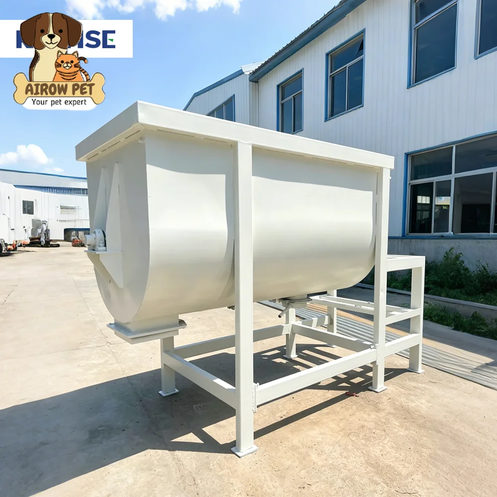 AIROW Horizontal Feed Mixer for Batch Animal Feed Powder Mixing in Farms and Feed Processing Plants