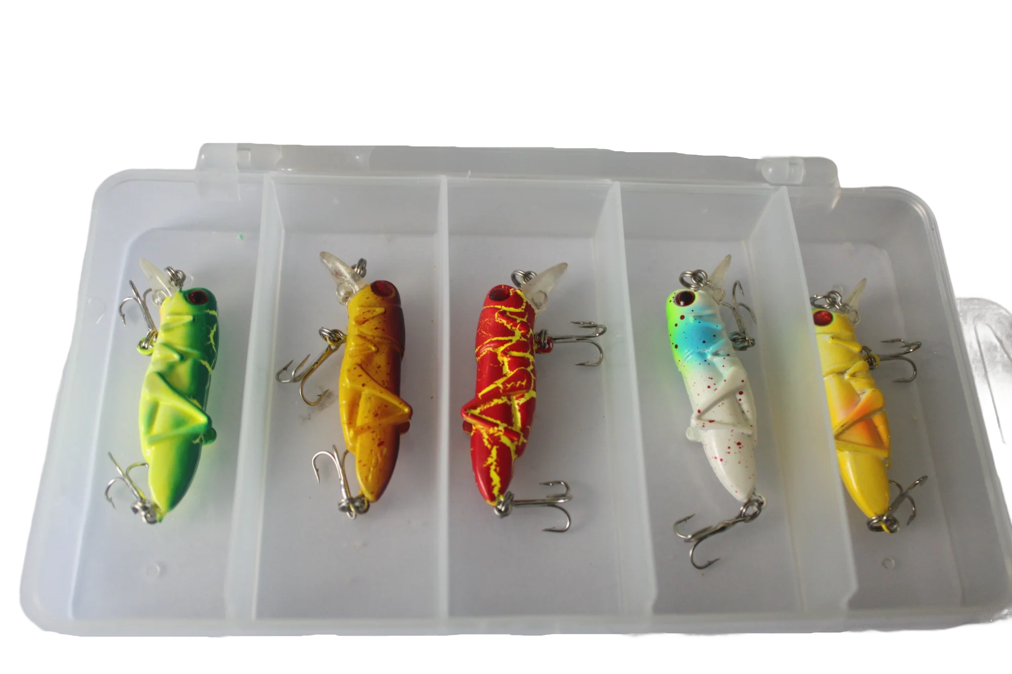 Locust-Shaped Plastic Bait with Hooks for Freshwater and Saltwater Fish for Bottom Fishing Techniques