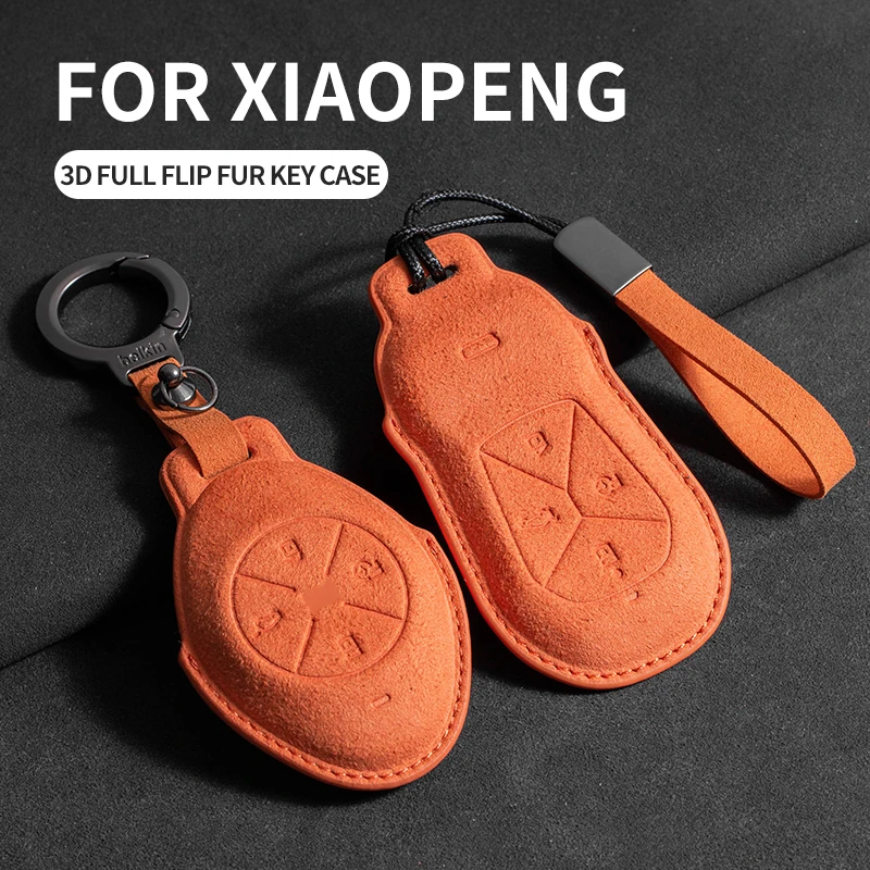 

Замшевый кожаный чехол для автомобильного ключа для Xiangpeng Xpeng P5 P7 G3 G6 G9 X2 N5 F30 H93 X9 2019 2020 2021 2022 2023 Чехол с дистанционным управлением