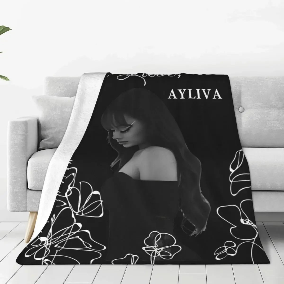 Warm Soft Blankets Decorative Ayliva In Liebe Flower Throw Blanket Flannel Bedspread For Bedroom Comfortable Sofa Bed Cover