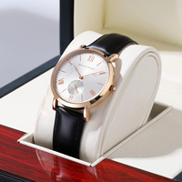 2024 New Women Watch Fashion Simplicity Rose Gold Timing Simulation Clock Original Quartz Movement Watch for Women Dropshipping