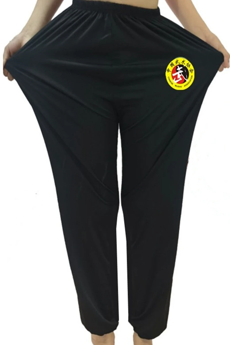 Abbigliamento cinese Kung Fu pantaloni per arti marziali Kung Fu Tai Chi pantaloni da allenamento per arti marziali pantaloni estivi per altezza