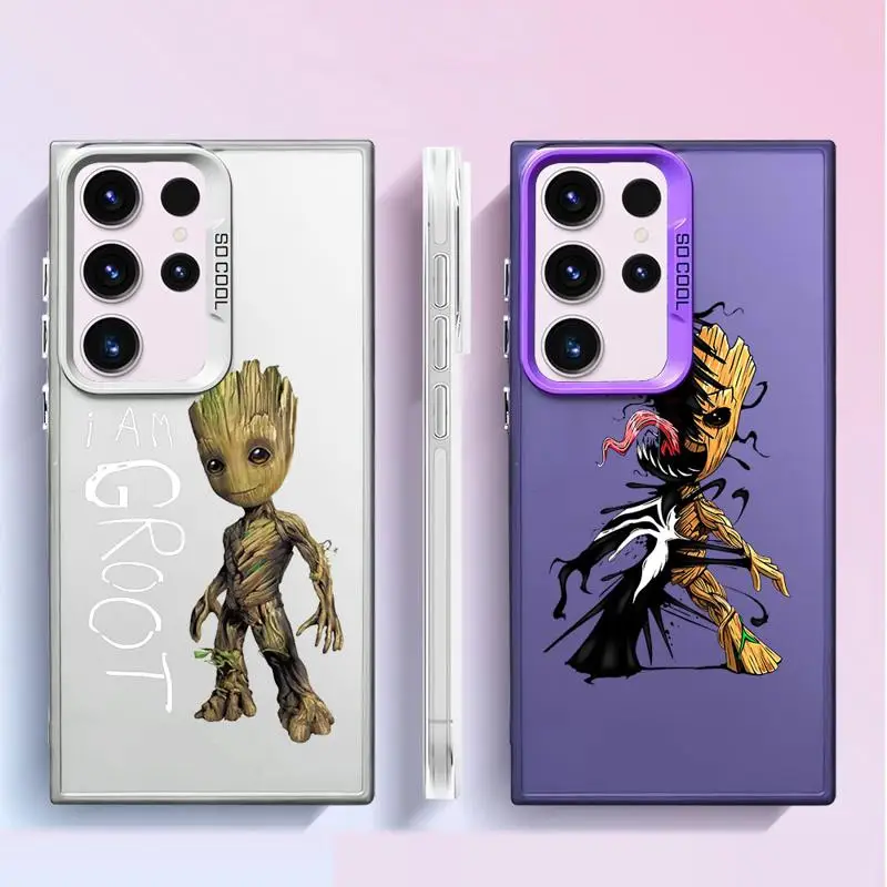 Marvel Groot Flora Colossus phone case for Samsung Galaxy S20 S21 Note20 Ultra S23 FE S24Plus Protective Sleeve TPU Cover funda