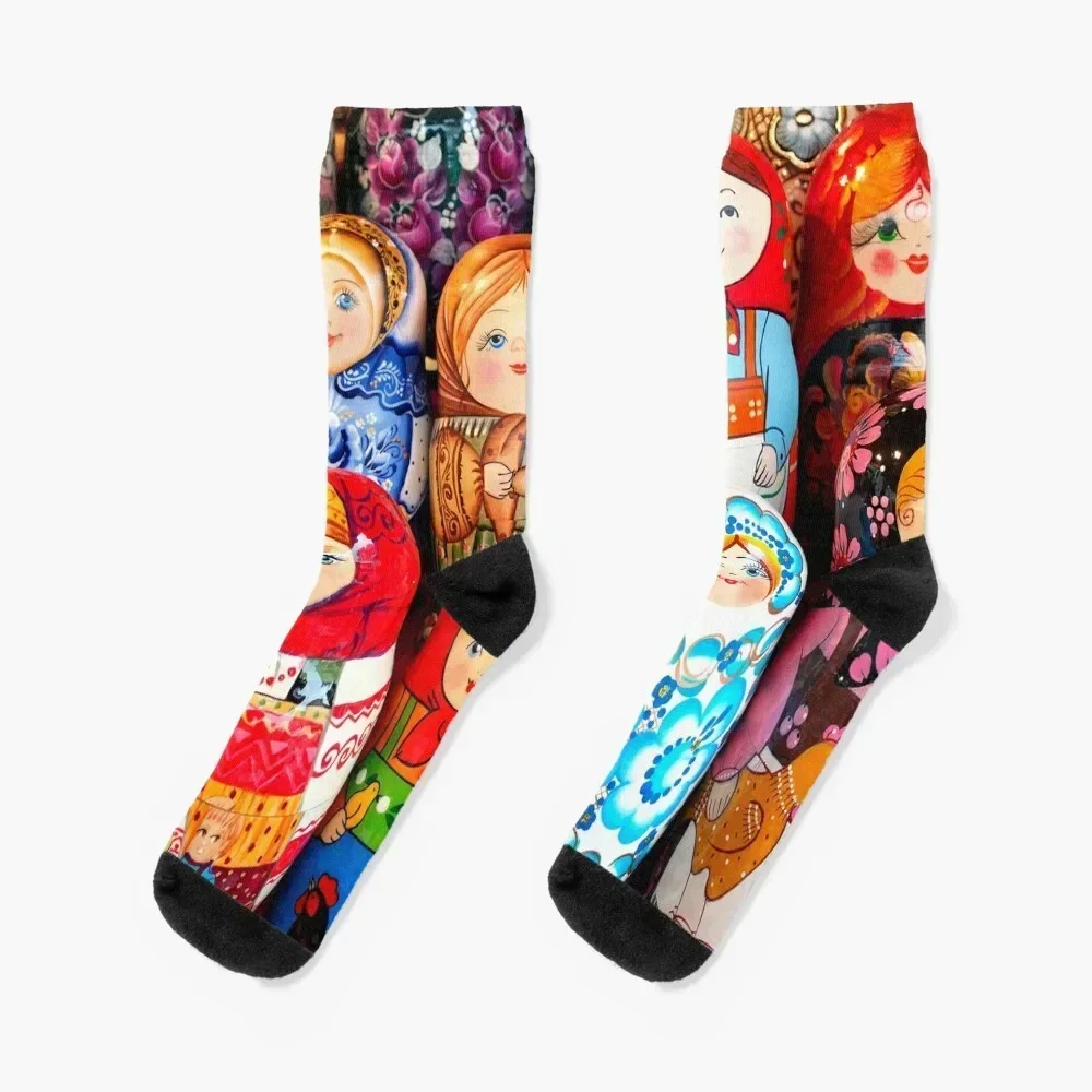 

Matrioska Socks crazy luxury Designer Man Socks Women's