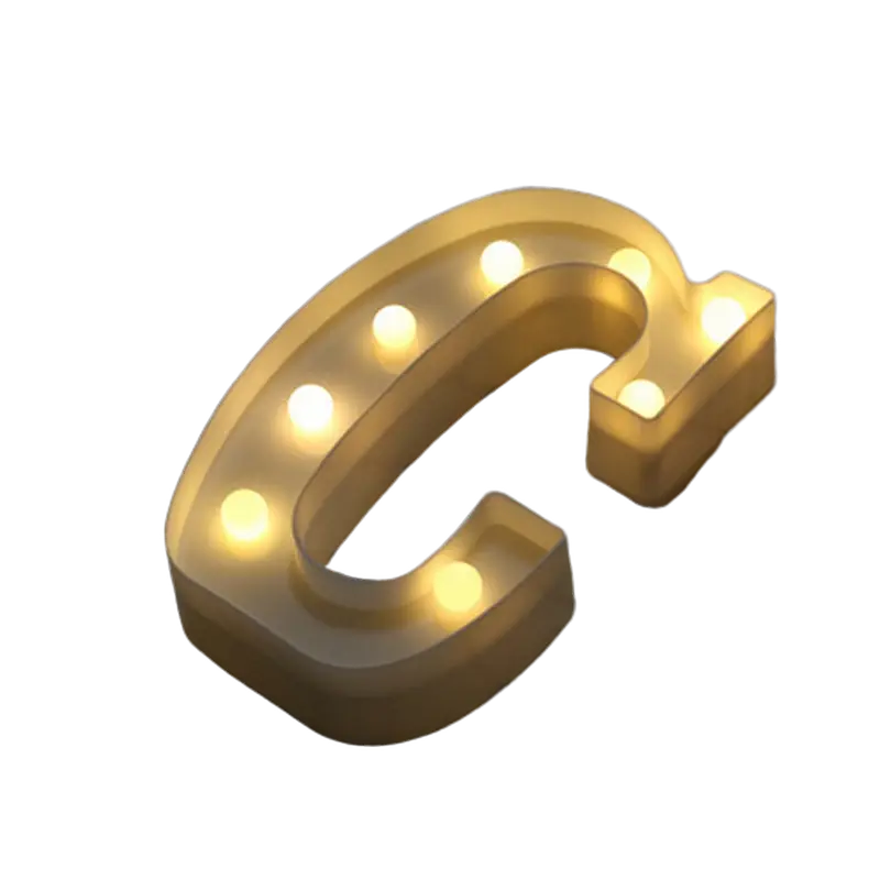 Luminous Number Lamp Alphabet Letter LED Lights Birthday Valentine's Day Wedding Party Decor 0-9 Digital A-Z Letters Night Light - Image 41