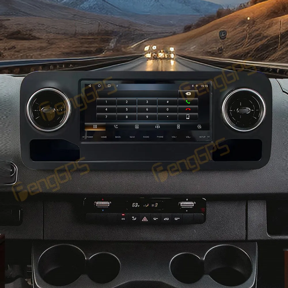 Autozubehör Radio für Mercedes-Benz Sprinter 2018-2021 Android Auto GPS Navigation Multimedia Stereo Empfänger Haupteinheit