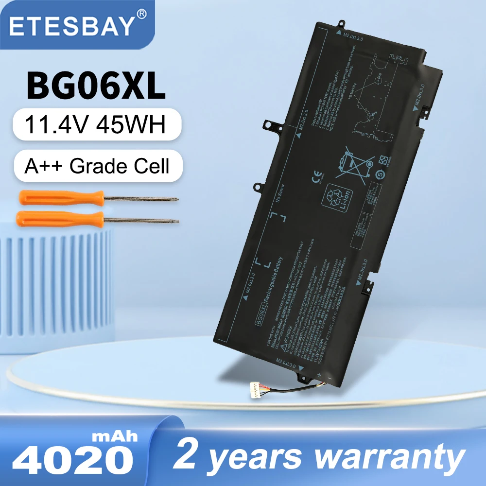 ETESBAY BG06XL  45WH Laptop Battery For HP EliteBook 1040 G3 (P4P90PT) HSTNN-Q99C HSTNN-IB6Z 804175-1B1 804175-1C1 804175-181