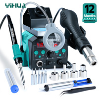 YIHUA 938BD-II 740W Hot Air Gun BGA Rework Station SMD Soldering Iron Desoldering Station LED Lamp Digtal Display Welding Tool