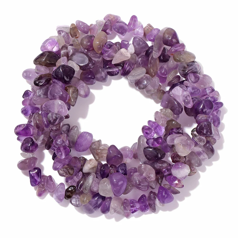 Natural Amethyst Stone Beads Purple Quartz Crystal Irregular Gem Beads For Jewelry Making Earrings Bracelet Necklace Accessories
