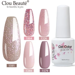 Clou Beaute 8ml 79 cores doces esmalte em gel UV embeber fora esmalte em gel verniz gelpolonês rosa bege gel laca