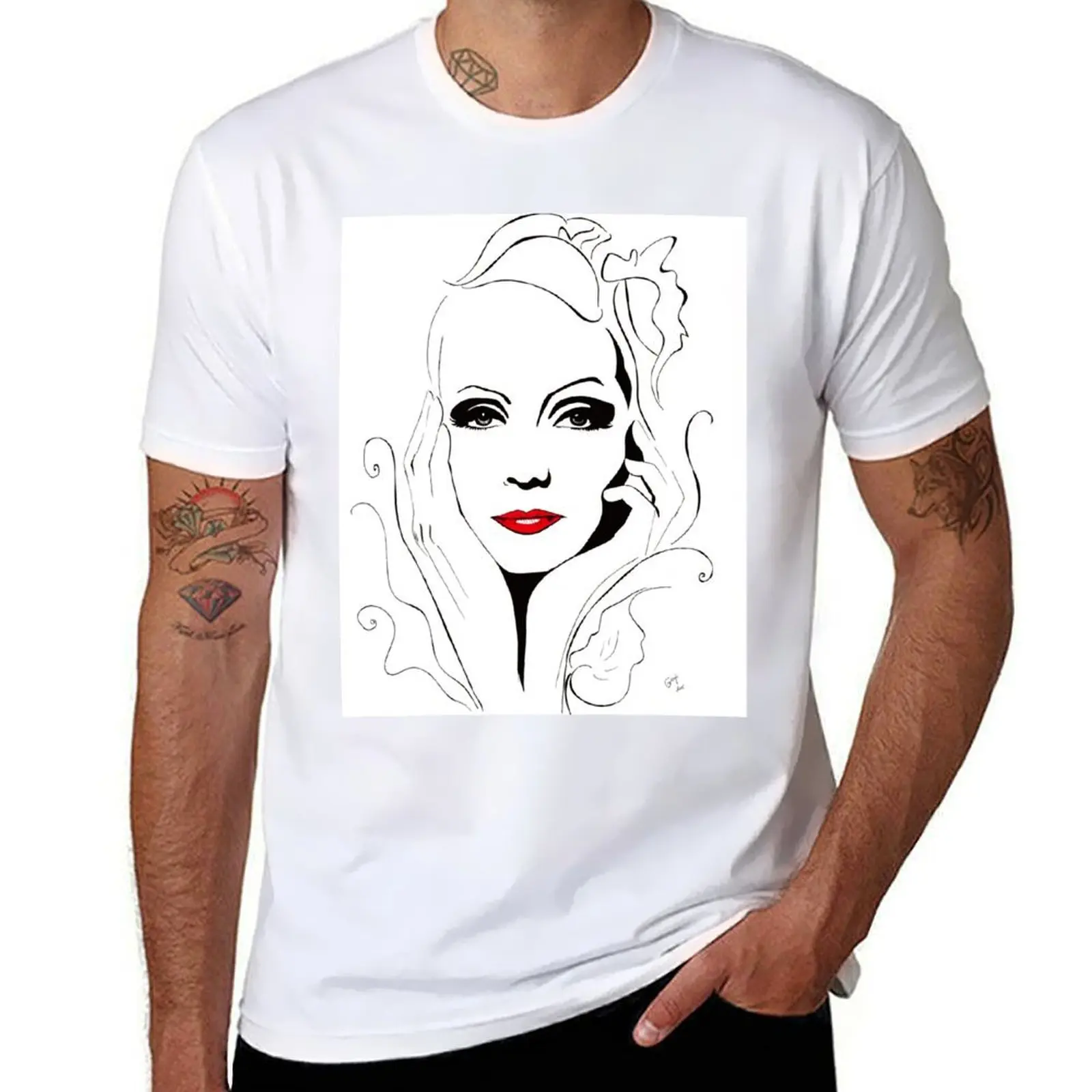 

Greta Garbo T-Shirt t shirts for man pack cotton man t shirt luxury t shirt man plain T-Shirt