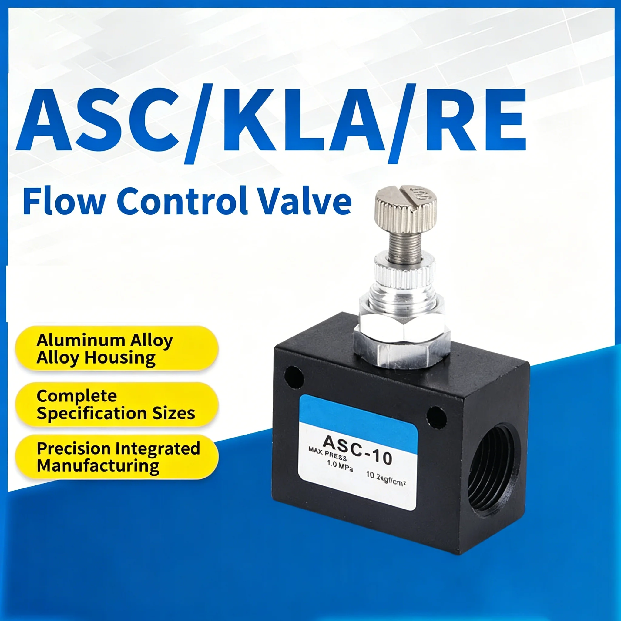 Pneumatic ASC/KLA-06/08/10/15/25/32 RE-02/03/04 Speed Regulating Valve One-way Throttle Valve Flow Control Valve Pneumatic Parts