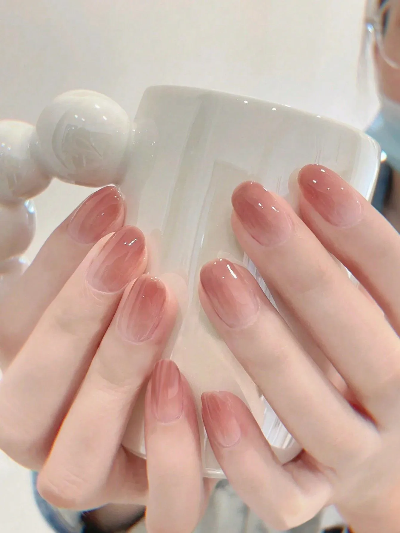 ARTAUG 24 Stück glänzende rosa Nägel zum Aufdrücken, mittelgroß, quadratisch, künstlicher Nagel, eleganter Stil, künstlicher Nagel, vollständige Abdeckung, künstlicher Nagel für stilvolle Frauen – Detail 25