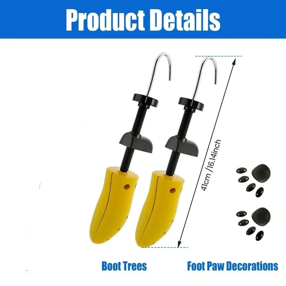 Civière de chaussure réglable, extenseur d'arbre, élargi de bottes, talons hauts, largeur et longueur, pratique, botte de baskets d'arbre à chaussures