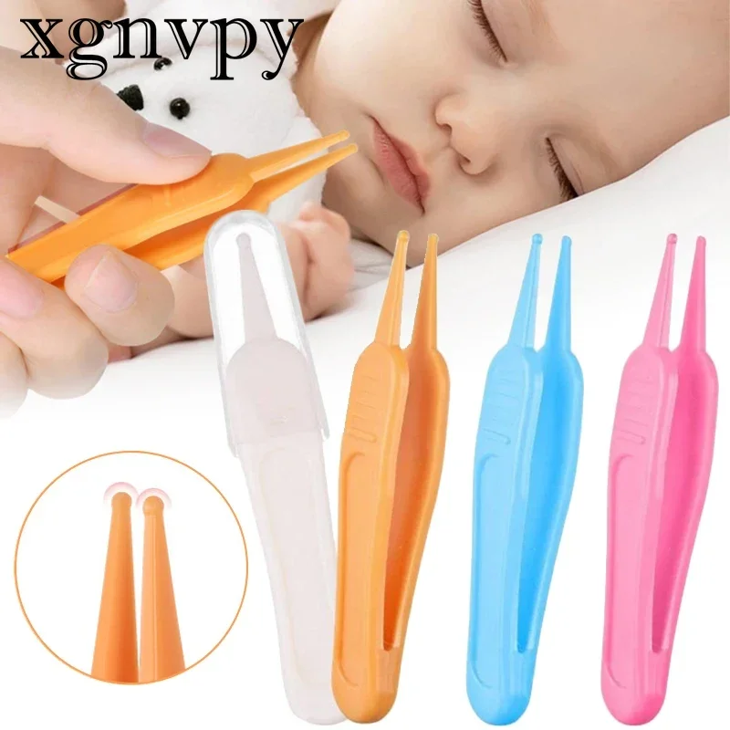 

xgnvpy Booger Clip Baby Booger Clip Newborn Baby Child Nostril Cleaner Safety Tweezers Round Head Clip