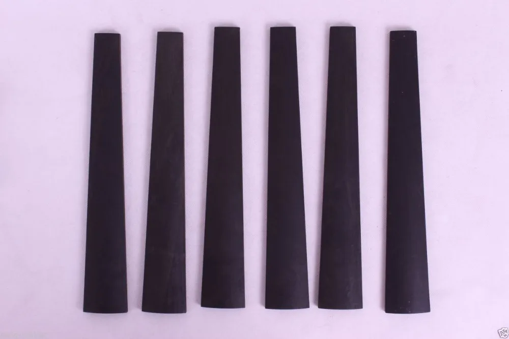 

Free shipping 6 pcs 4/4 Violin Fingerboard Ebony wood Violin Parts New YInfente