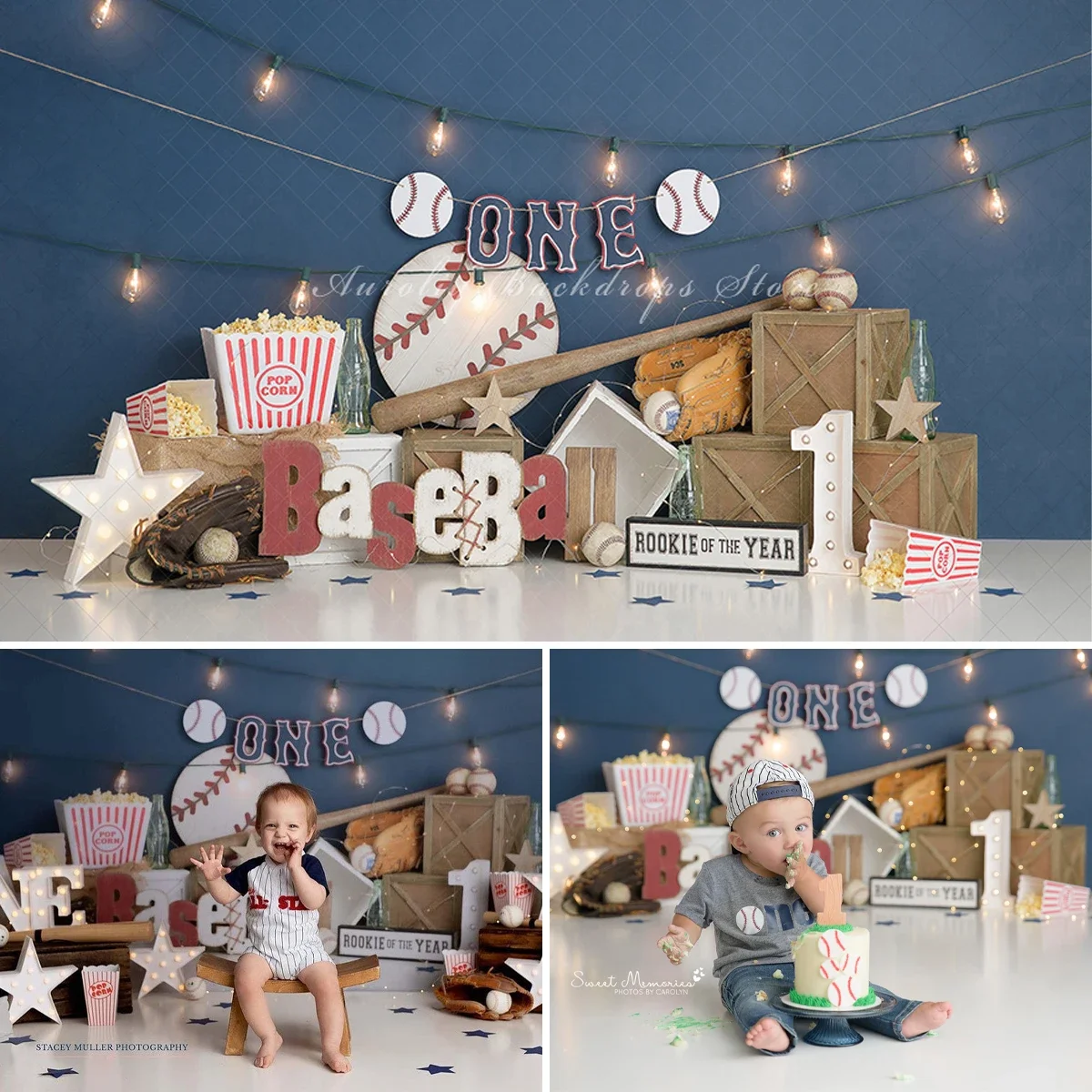 

Baseball Sport Backdrops Kids Adult Birthday Cake Smash Photography Props Child Baby Photocall Props Leisure sports Background