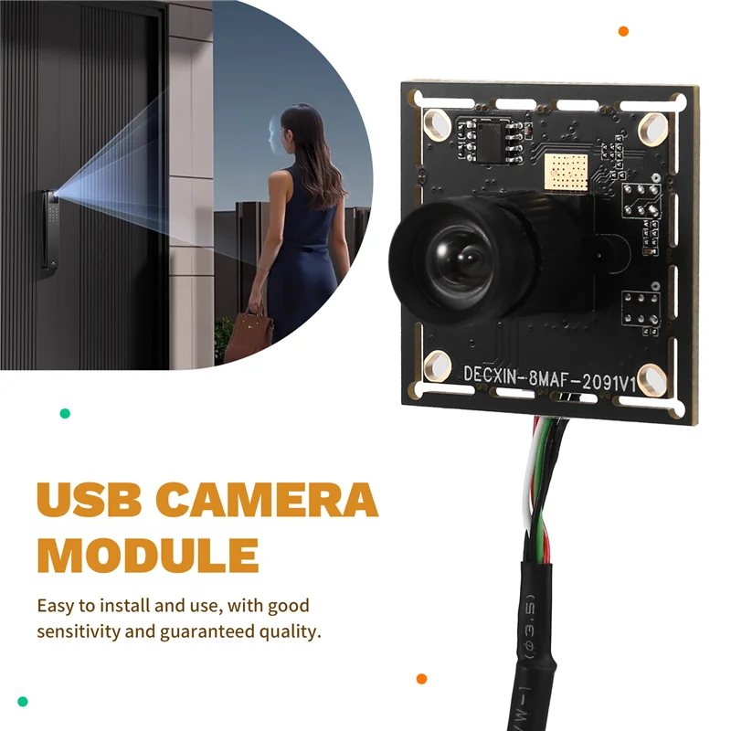 

3CGRO-USB Camera Module 78-Degree 8M Fixed Focus HD, IMX179 Industrial Camera, Driver-Free With 1M USB Cable