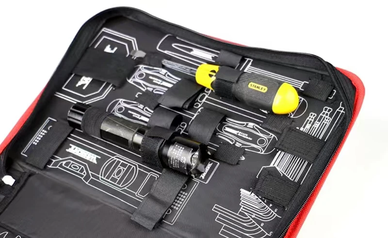 Electric Drill Storage Tool Bag Electrician Case Thickening Large Capacity Toolbox Instrument Maintenance Kit 335x220x70mm