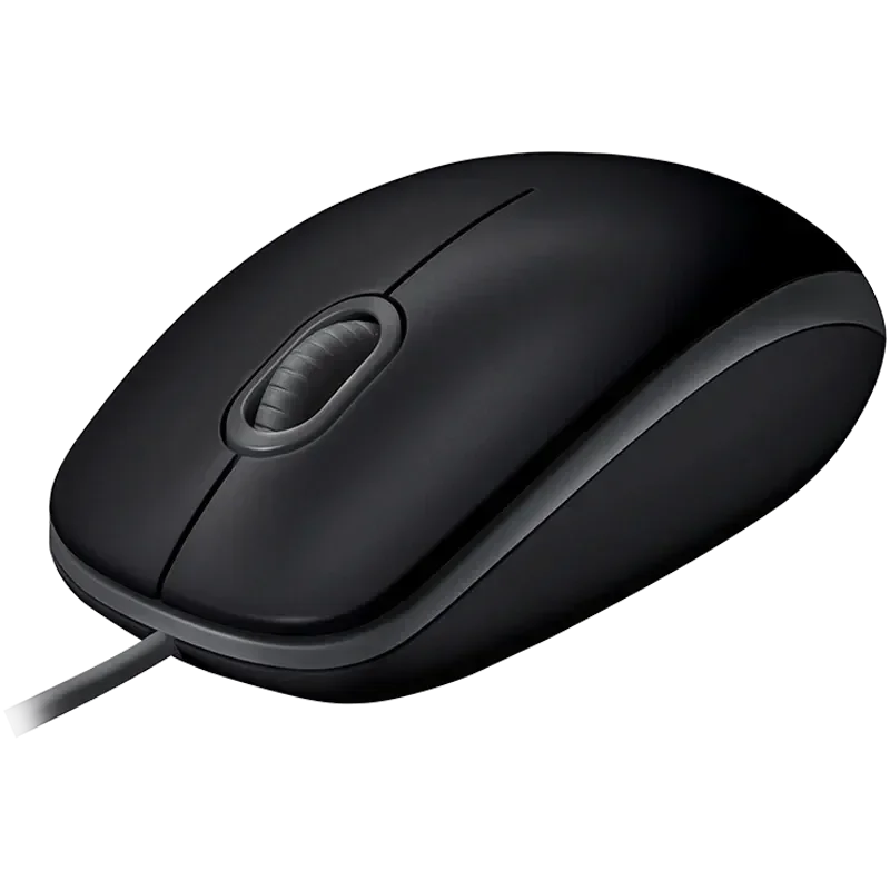 Logitech B100 Wired Mouse Comfortable Office Gaming Peripheral Connection Laptop Desktop Universal Mouse