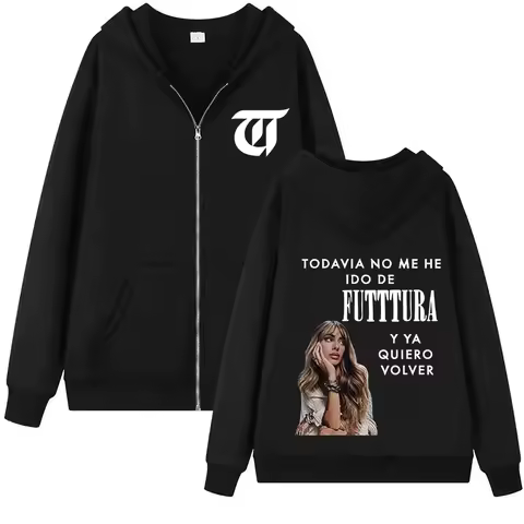 Singer TINI STOESSEL Futtura Album 2025 Tour Zipper Hoodies Men Women Fashion Aesthetic Hoodie Hot Sale Zip Up Coats Sweatshirts