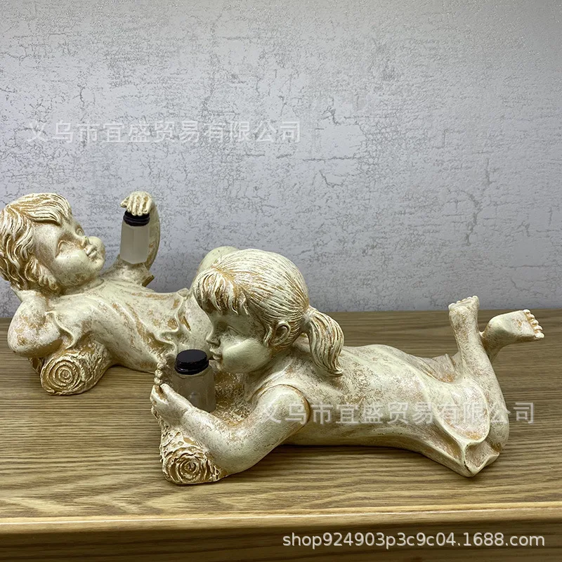 

‌Glowing Firefly Resin Sculpture - LED Light Garden Ornament for Girl's Room & Fairy Garden | Nighttime Outdoor Decor