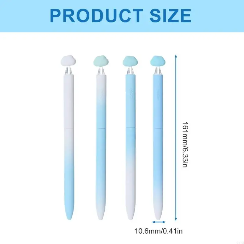 4pcs 트위스트 액션 젤 펜 0.5mm 리필 가능한 빠른 건조 저널링 펜 사무실 쓰기 도구 저널링 작성 도구