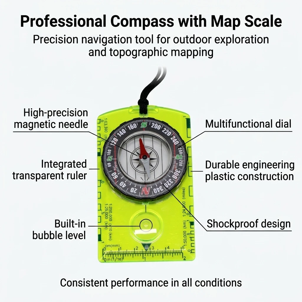 Waterproof Compass Outdoor Gad - Map Compass Orienteering ulasan dan harga