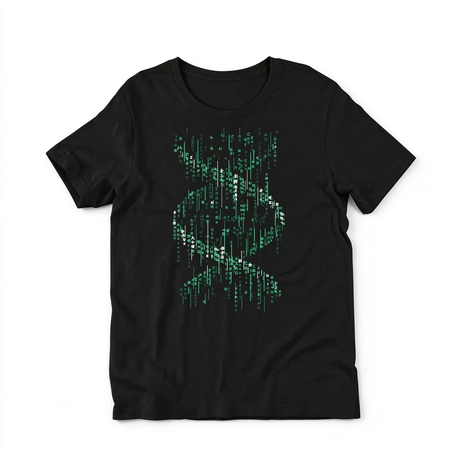 2026 Matrix T Shirt Binary Code T-shirt Science Tee Shirt Retro Streetwear High-quality Crew-neck Short-sleeved Men's T-shirt