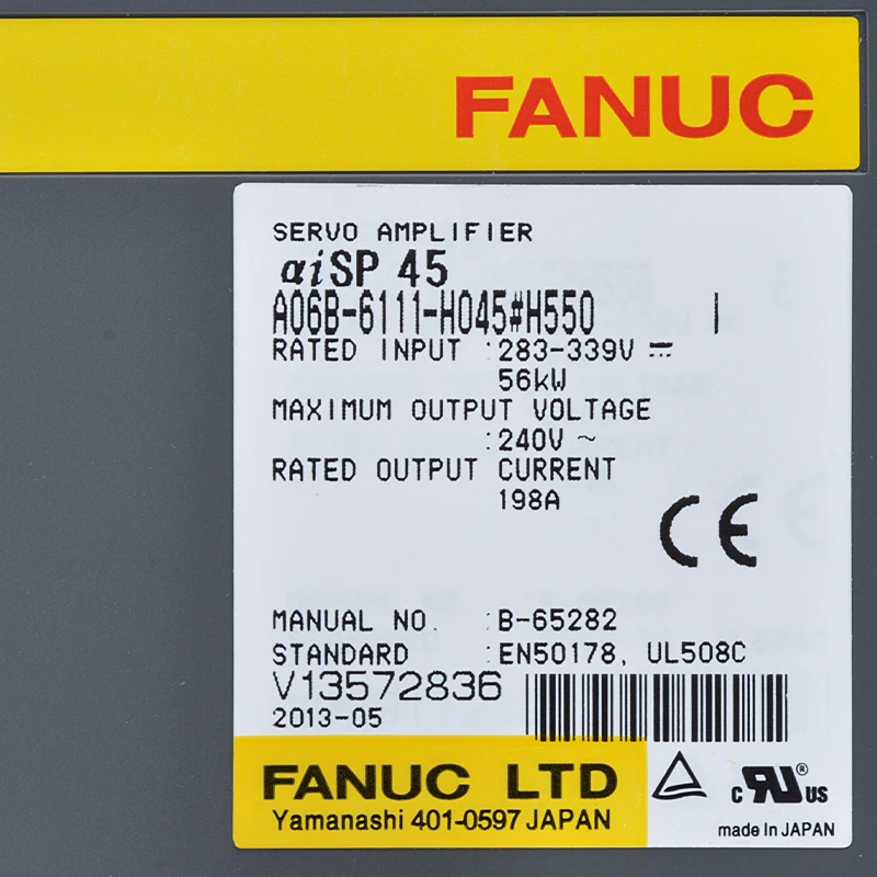 ไดรฟ์เซอร์โว Fanuc ดั้งเดิม A06B-6111-H045 # H550 Fanuc เซอร์โวแอมพลิฟายเออร์โมดูลในสต็อก