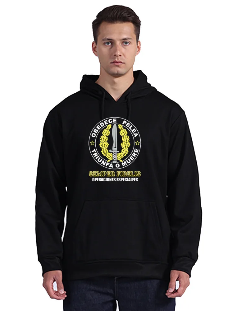 Spanish Legion Mod 1 Emblem Semper Fidelis Special Operations Hoodie Cotton Men's Pullover Sweatshirts Unisex Coat