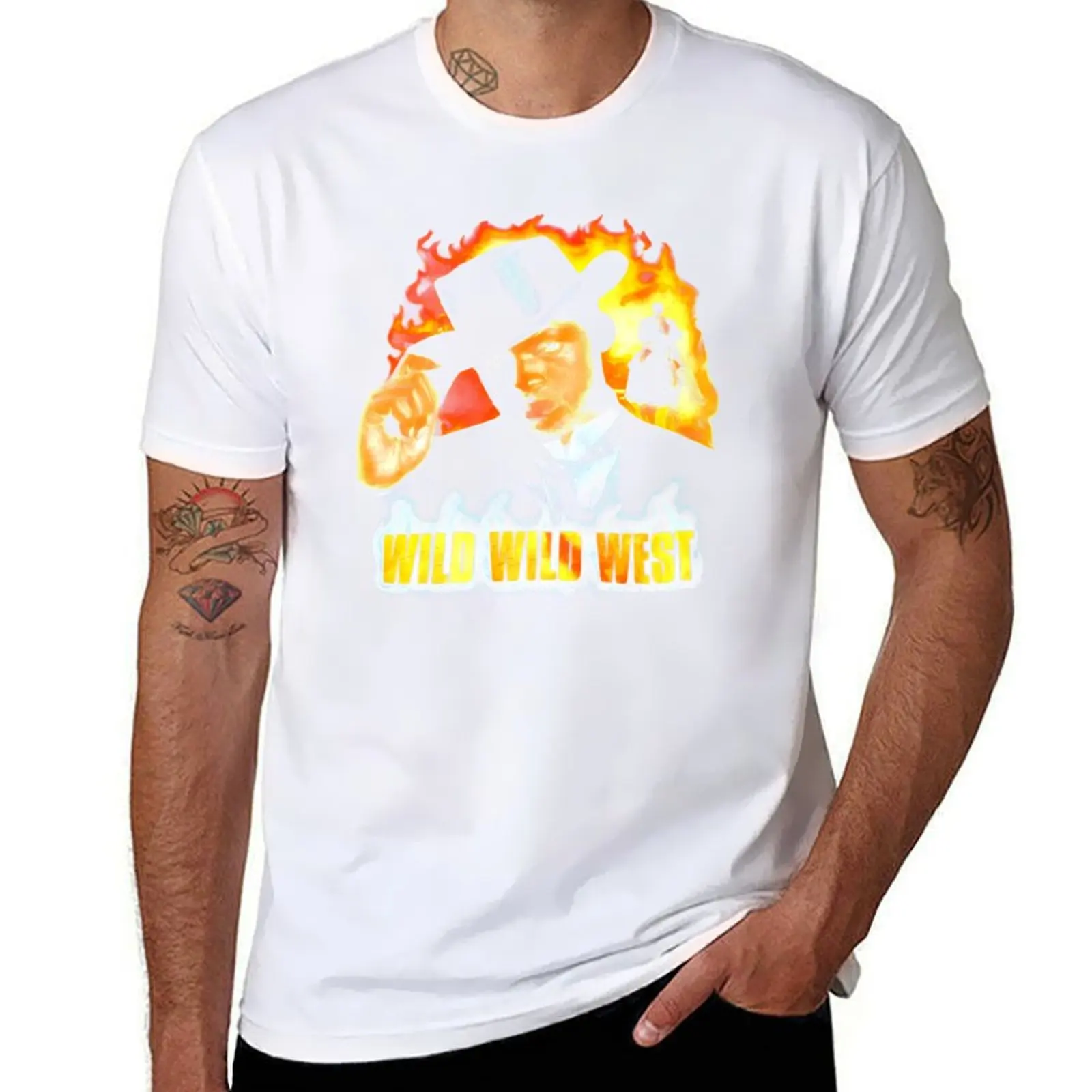 1999 Wild Wild West Vintage Will Smith as James West Cult Classic 90_s + Y2k Pop Culture Modern Steampunk Western Action T-Shirt