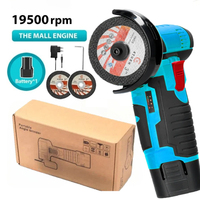 12V Cordless Electric Angle Grinder 19500rpm Lithium Battery Mini Polishing Grinding Machine Diamond Cutting Power Grinder